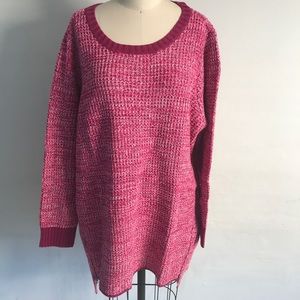 Denim & Co Chunky Zipper Tunic Sweater